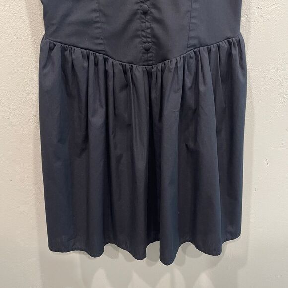 Abercrombie Kids Girls Drop Waist Poplin Skater Dress in Black - Size: 11/12 - Picture 5 of 8